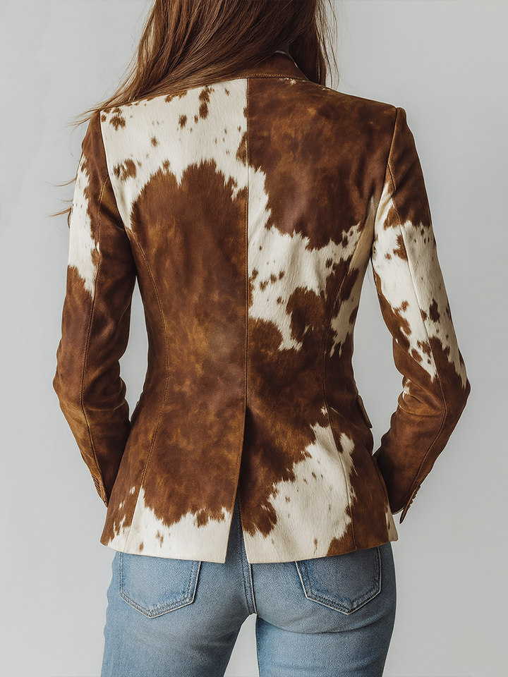 Dakota | Cow-Print Blazer