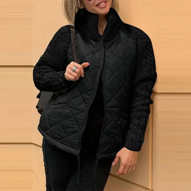 Sybil Quilted Knit Sleeve Jacket