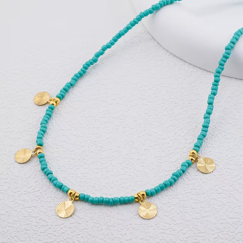 Giselle™ | Turquoise Disc Necklace