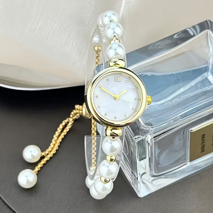 Halle™ | Pearl Bracelet Watch