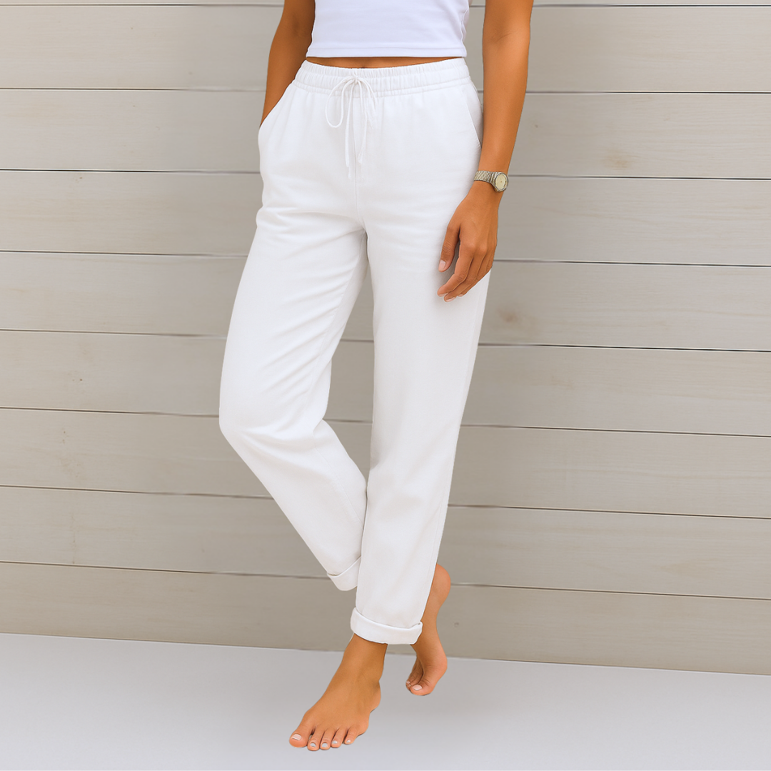Adrianna™ | Premium Linen Stretch Trousers