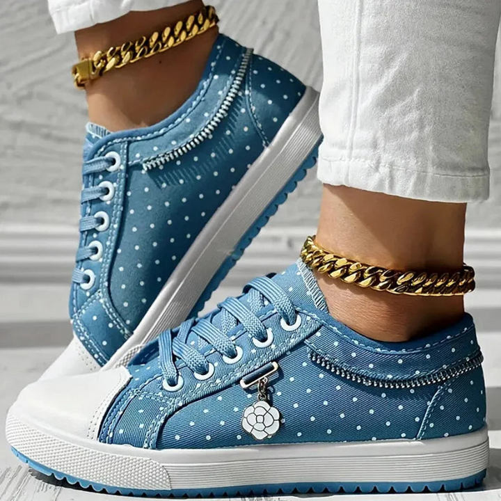 Margaret | Elegant Floral Sneakers