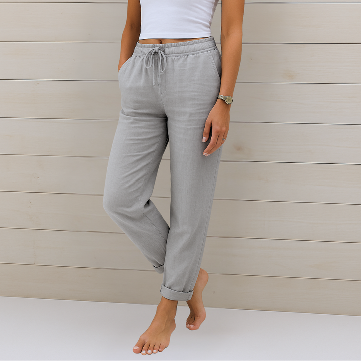 Adrianna™ | Premium Linen Stretch Trousers