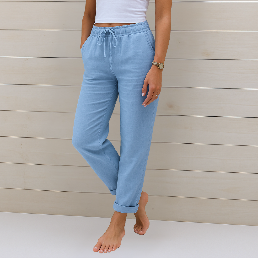 Adrianna™ | Premium Linen Stretch Trousers