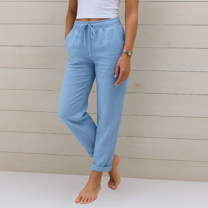 Adrianna™ | Premium Linen Stretch Trousers