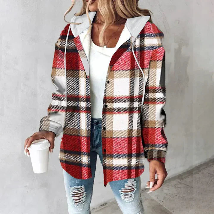 Martina | Elegant Checked Coat