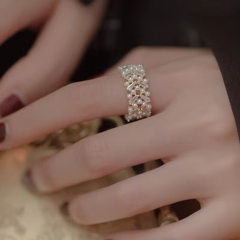 Quinn™ | Pearl Leaf Ring