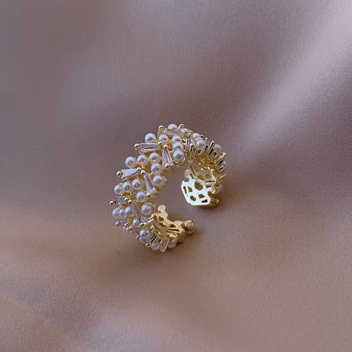 Quinn™ | Pearl Leaf Ring