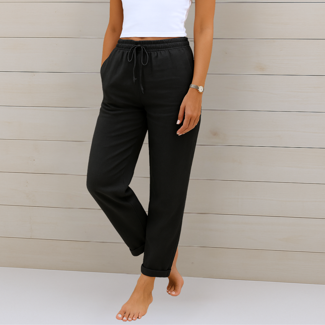 Adrianna™ | Premium Linen Stretch Trousers