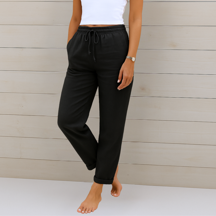 Adrianna™ | Premium Linen Stretch Trousers