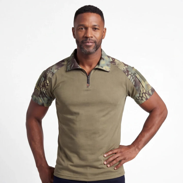 Lewis™ | Men's Quarter-Zip Camo Polo