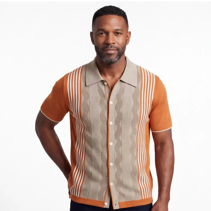 Paul™ | Men's Striped Knit Polo