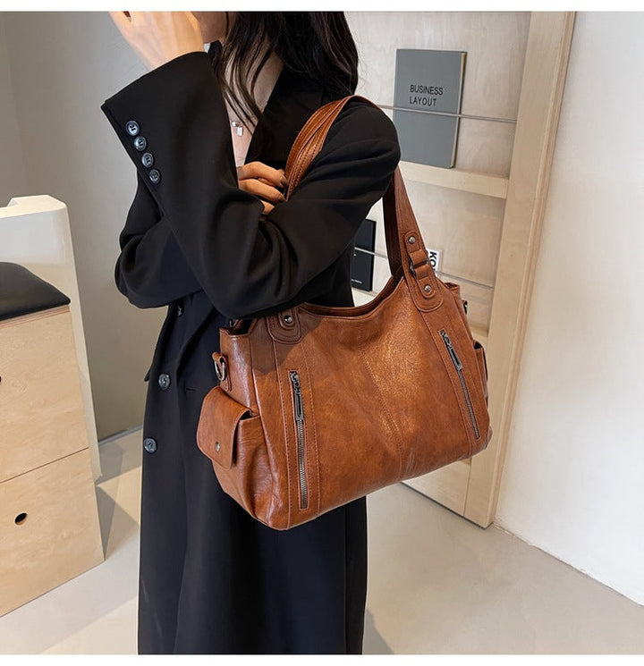 Noemie™ | Classic Leather Tote Bag