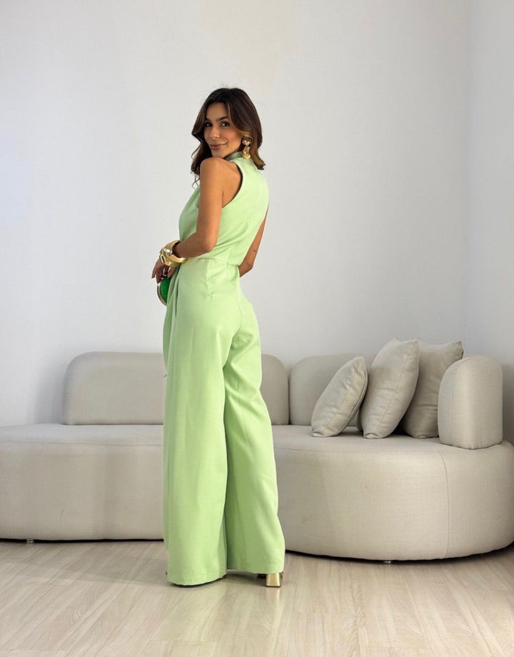 Caterina™ | Knot-Front Wide-Leg Jumpsuit