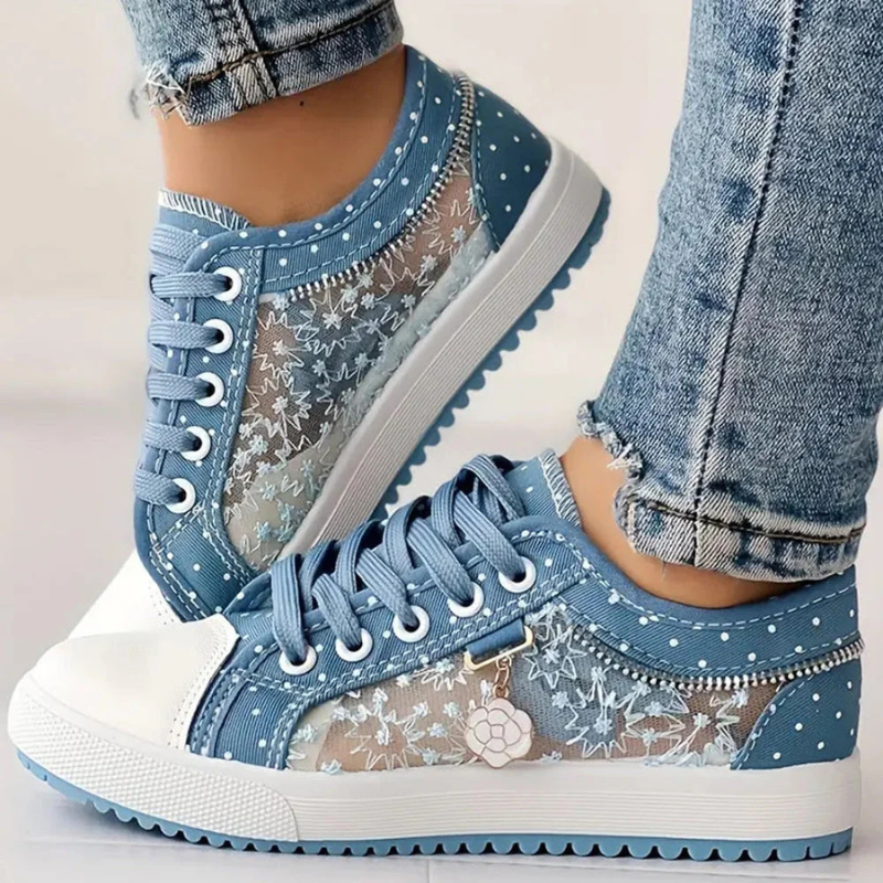 Margaret | Elegant Floral Sneakers