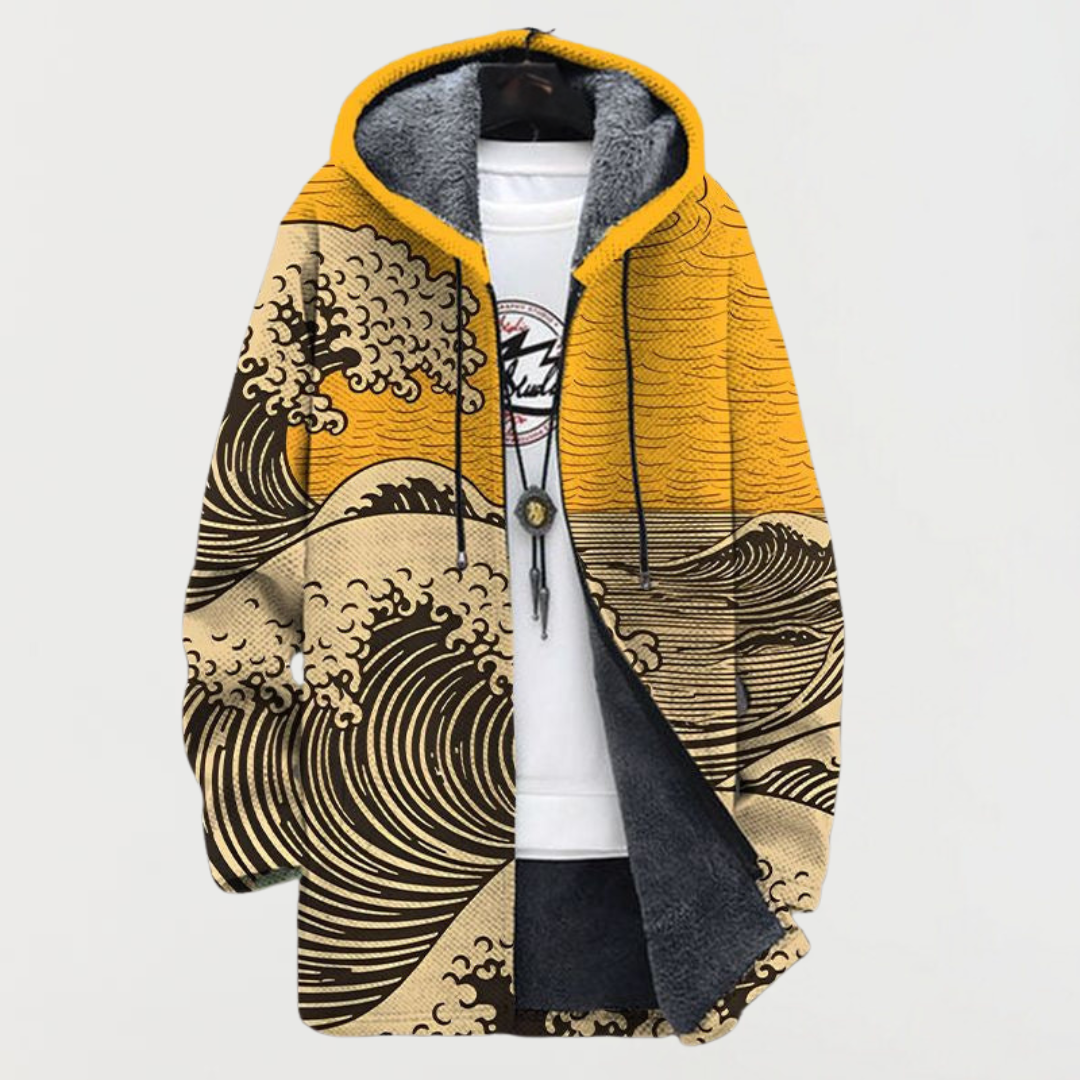 Lennox™ | Wave Print Coat