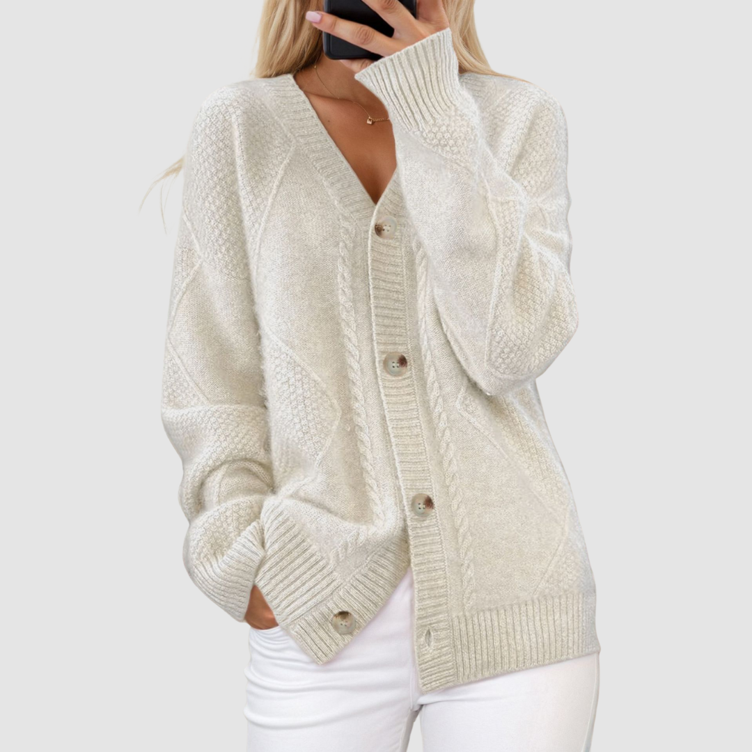 Meg Premium Knitted V-Neck Cardigan