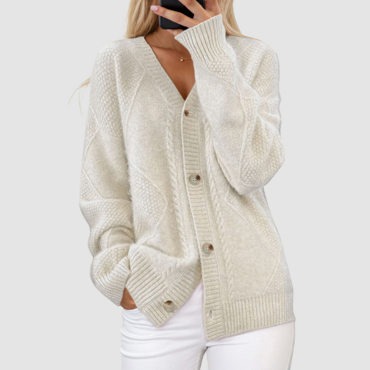 Meg Premium Knitted V-Neck Cardigan