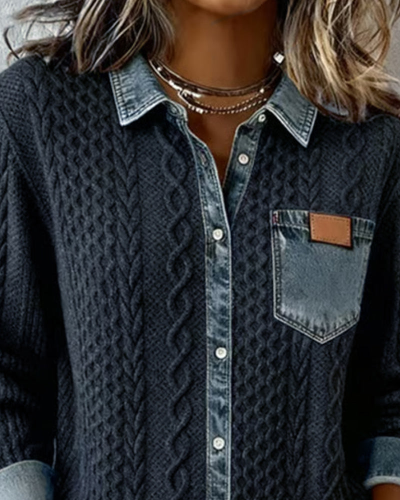 Devon | Denim-Detail Shirt
