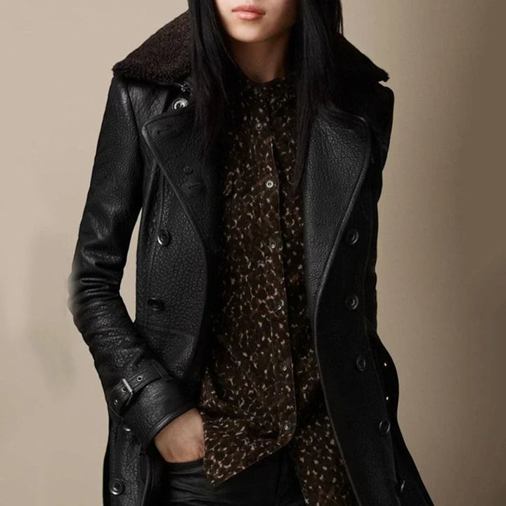 Elowen | Classic Double-Breasted Coat