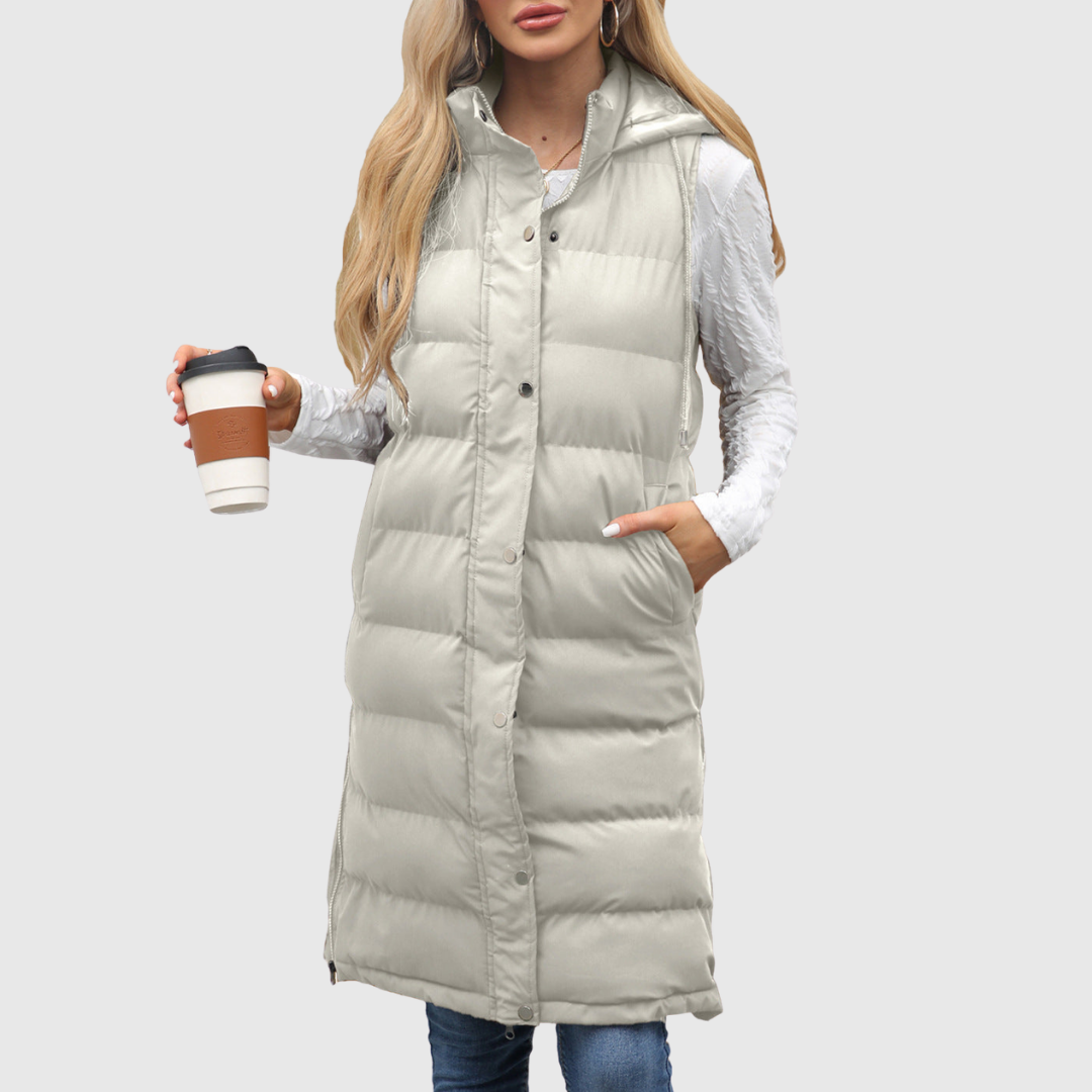 Lifia | Sleeveless Hooded Vest