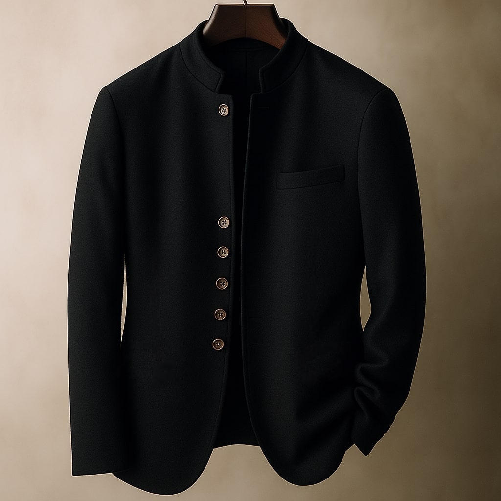 Theo™ | Wool Jacket with Straight Collar