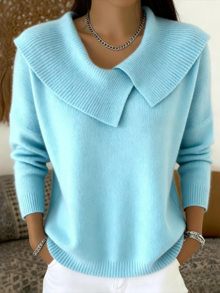 Lucie | Soft-Collar Warm Jumper