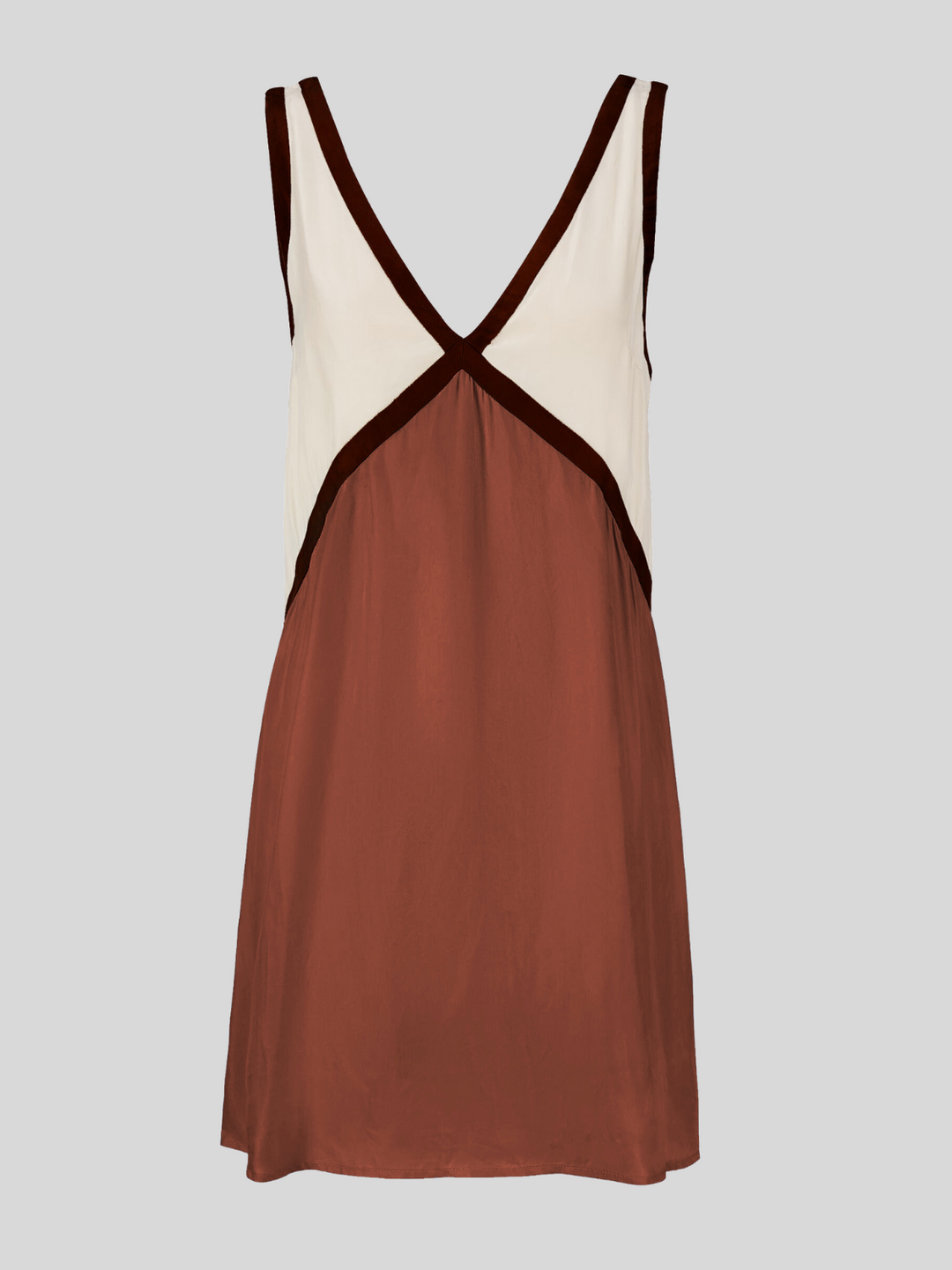 Sorrell - V-Neck Contrast Colour Tank Mini Dress