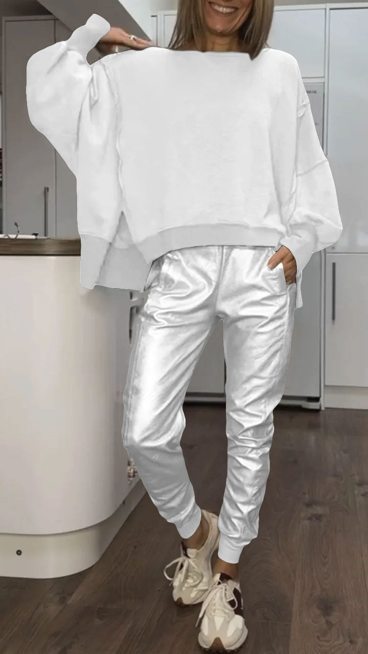 Elowyn™ | Faux Leather Trouser Set