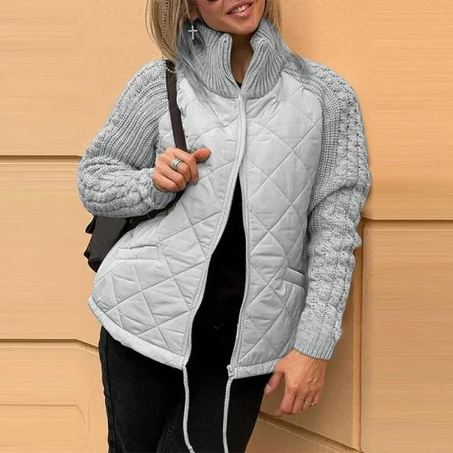 Sybil Quilted Knit Sleeve Jacket