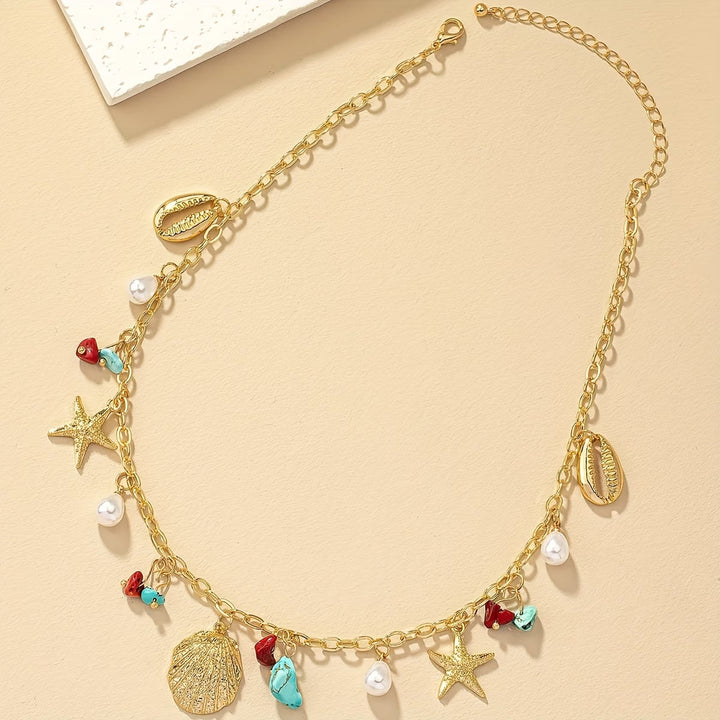Lucia™ | Coastal Pearl and Turquoise Shell Bracelet