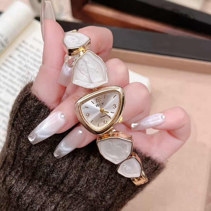 Noor™ | Pearl Stone Gold Bracelet Watch