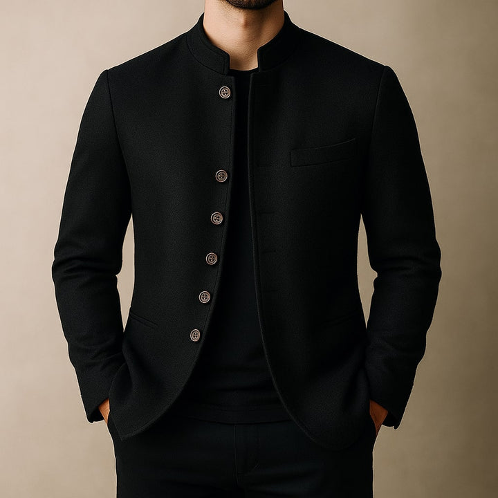 Theo™ | Wool Jacket with Straight Collar