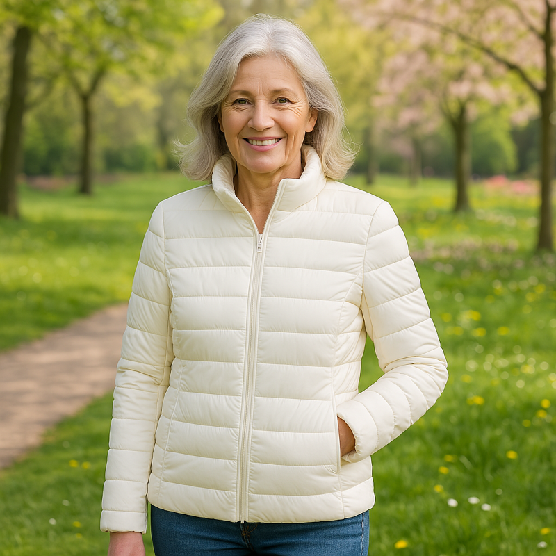 Ulla Transitional Padded Jacket | White