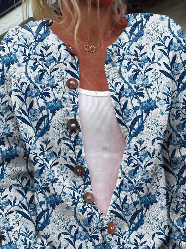 Tiverly | Botanical Bird Cardigan