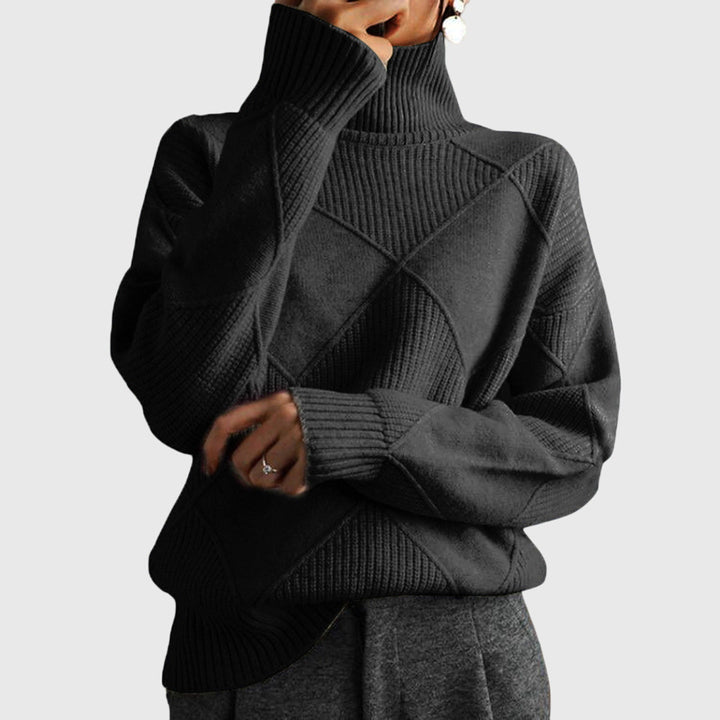 Juliette | High-Neck Knit Top