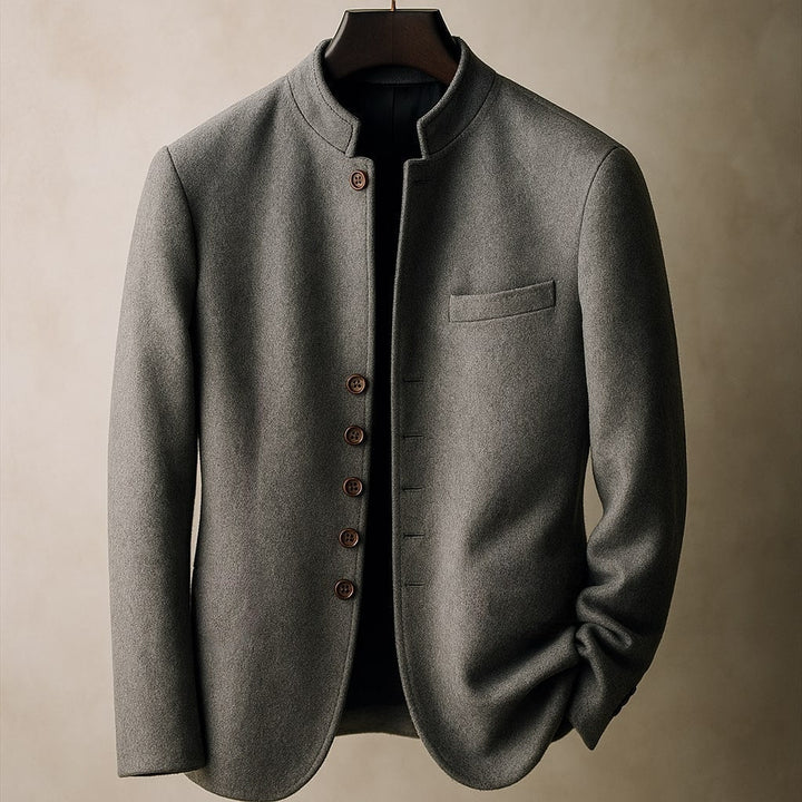 Theo™ | Wool Jacket with Straight Collar