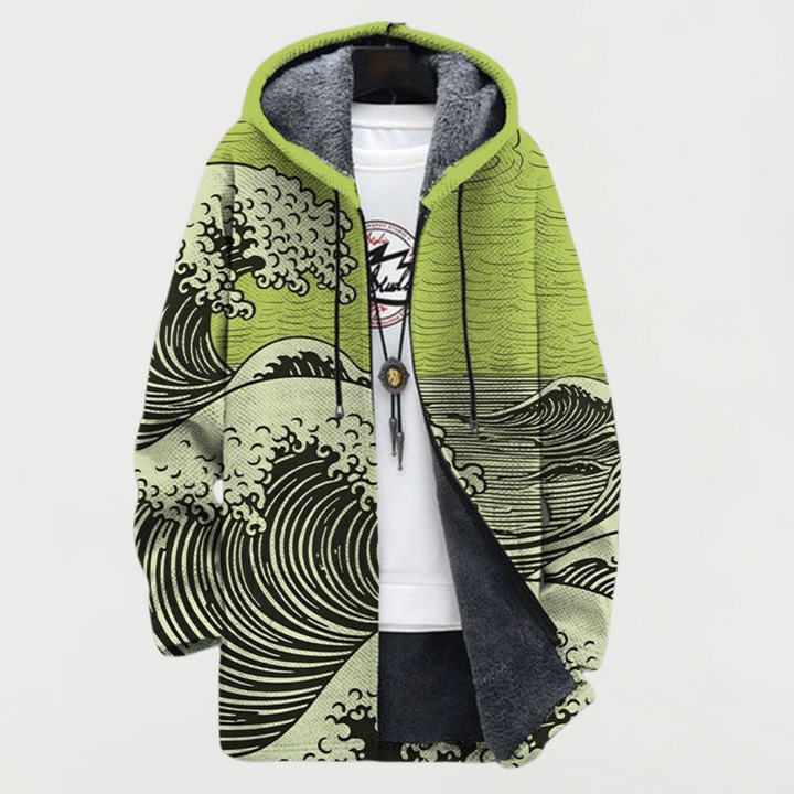 Lennox™ | Wave Print Coat