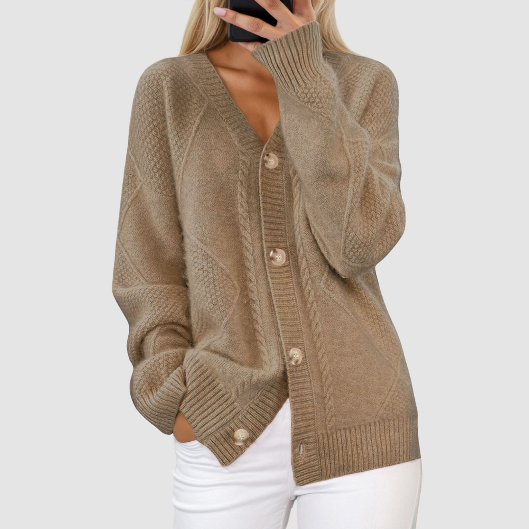Meg Premium Knitted V-Neck Cardigan
