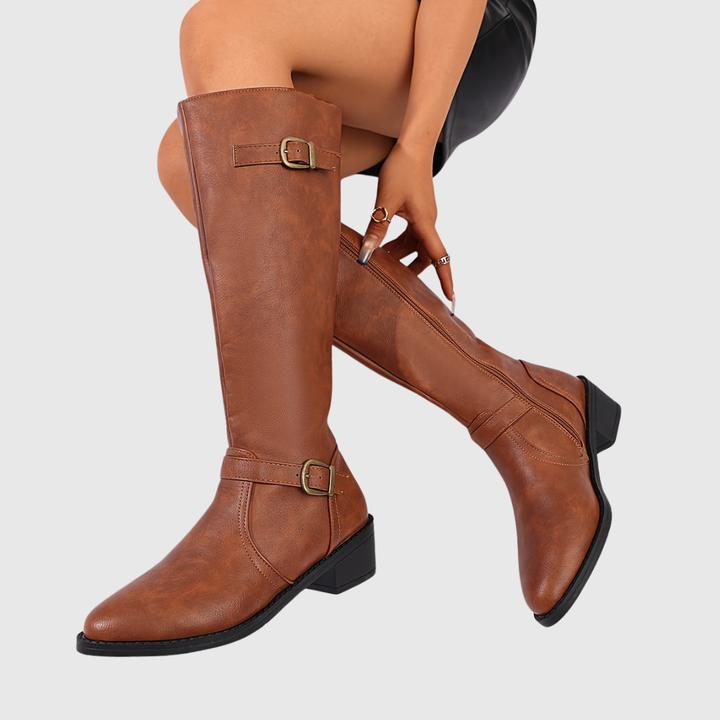 Anastelle™ | Suede Riding Boots