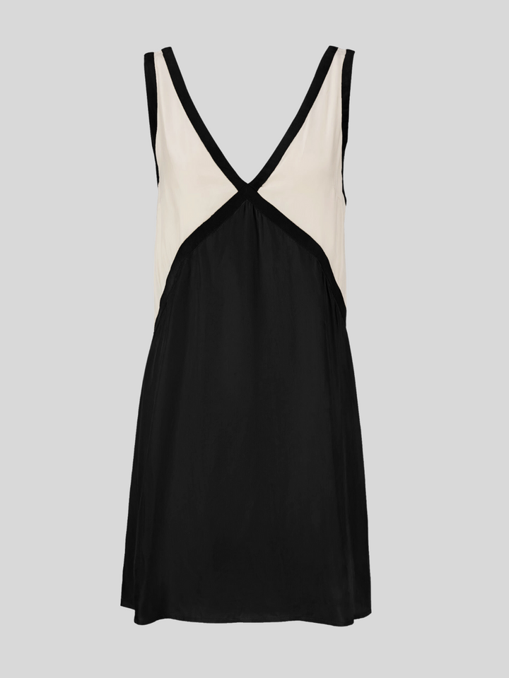 Sorrell - V-Neck Contrast Colour Tank Mini Dress