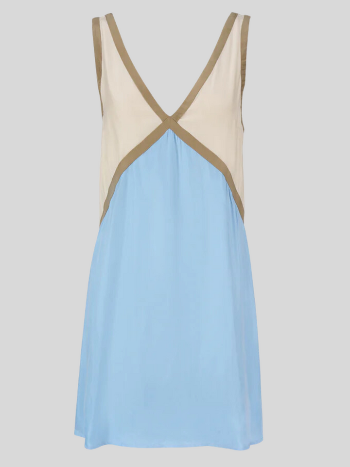 Sorrell - V-Neck Contrast Colour Tank Mini Dress