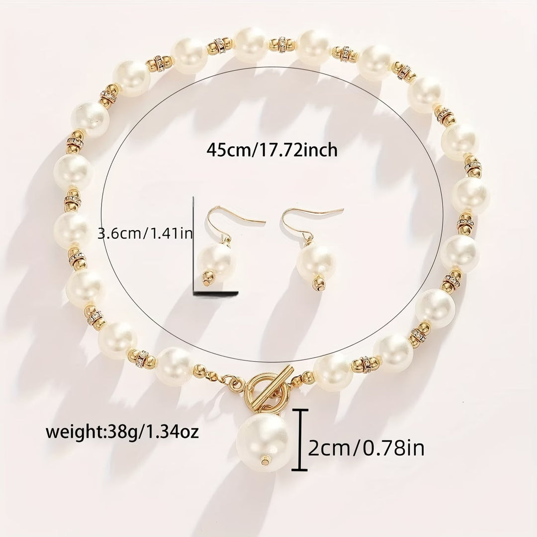 Noa™ | Chunky Pearl Statement Necklace Set