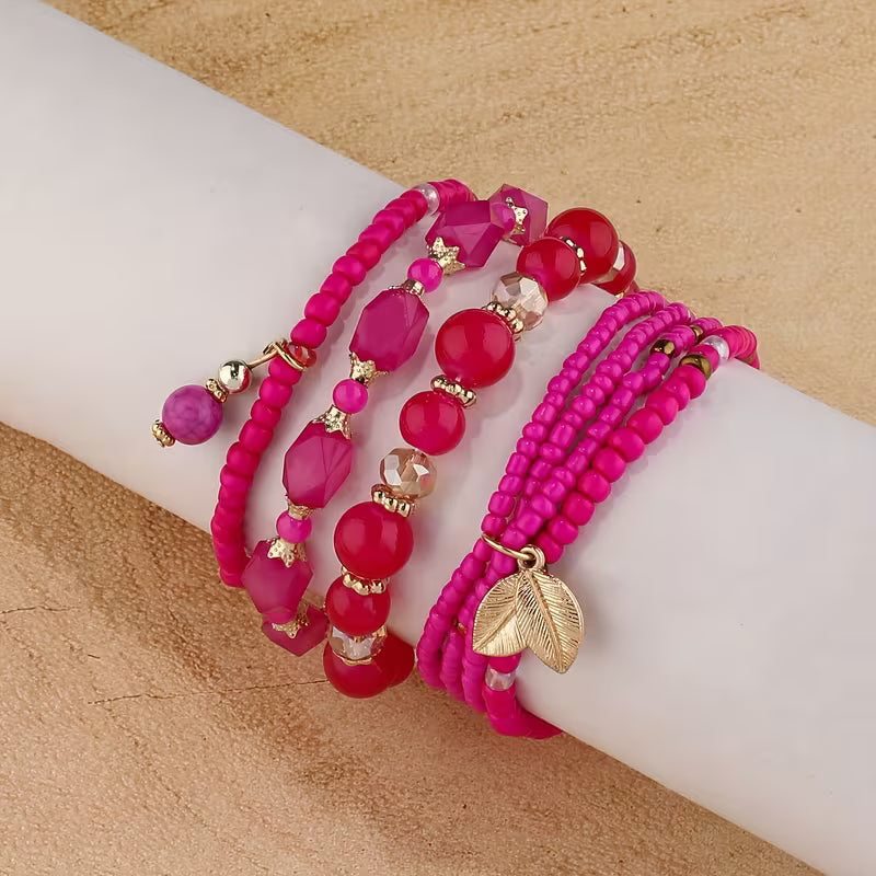 Elodie™ | Crown Pearl Bracelet Set