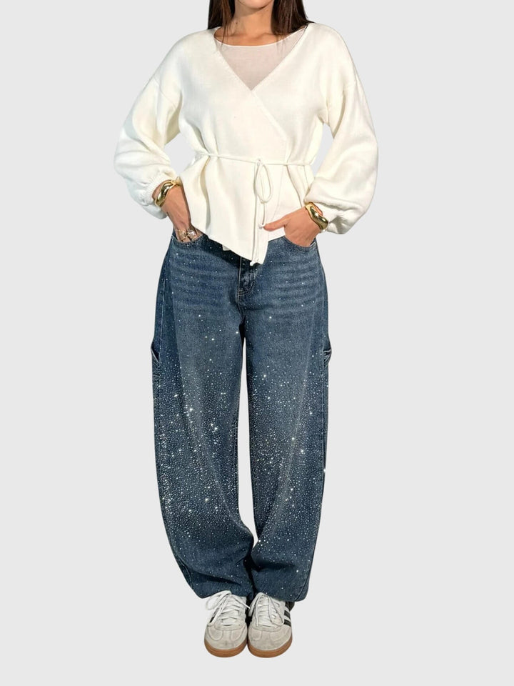 Stella™ | Diamond-Pattern Trousers