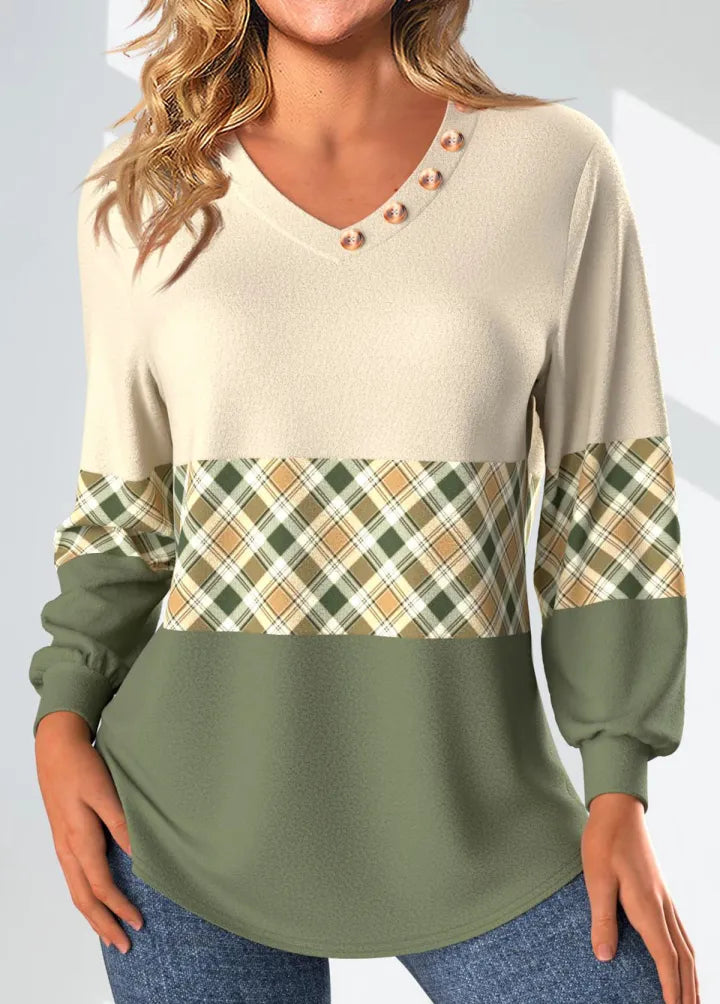 Lottie™ | Checked Knit Jumper