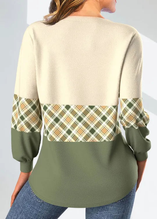 Lottie™ | Checked Knit Jumper