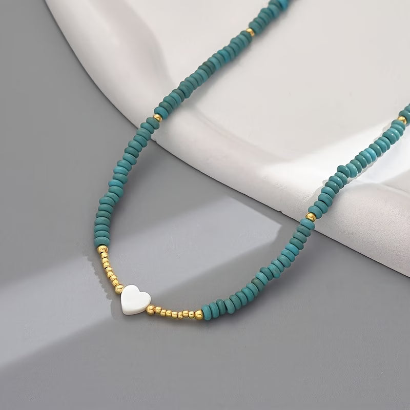 Cora™ | Turquoise Heart Necklace