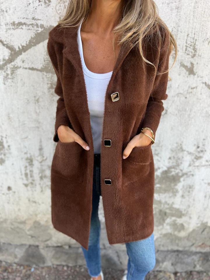 Morwenna | Long-Sleeve Button Coat
