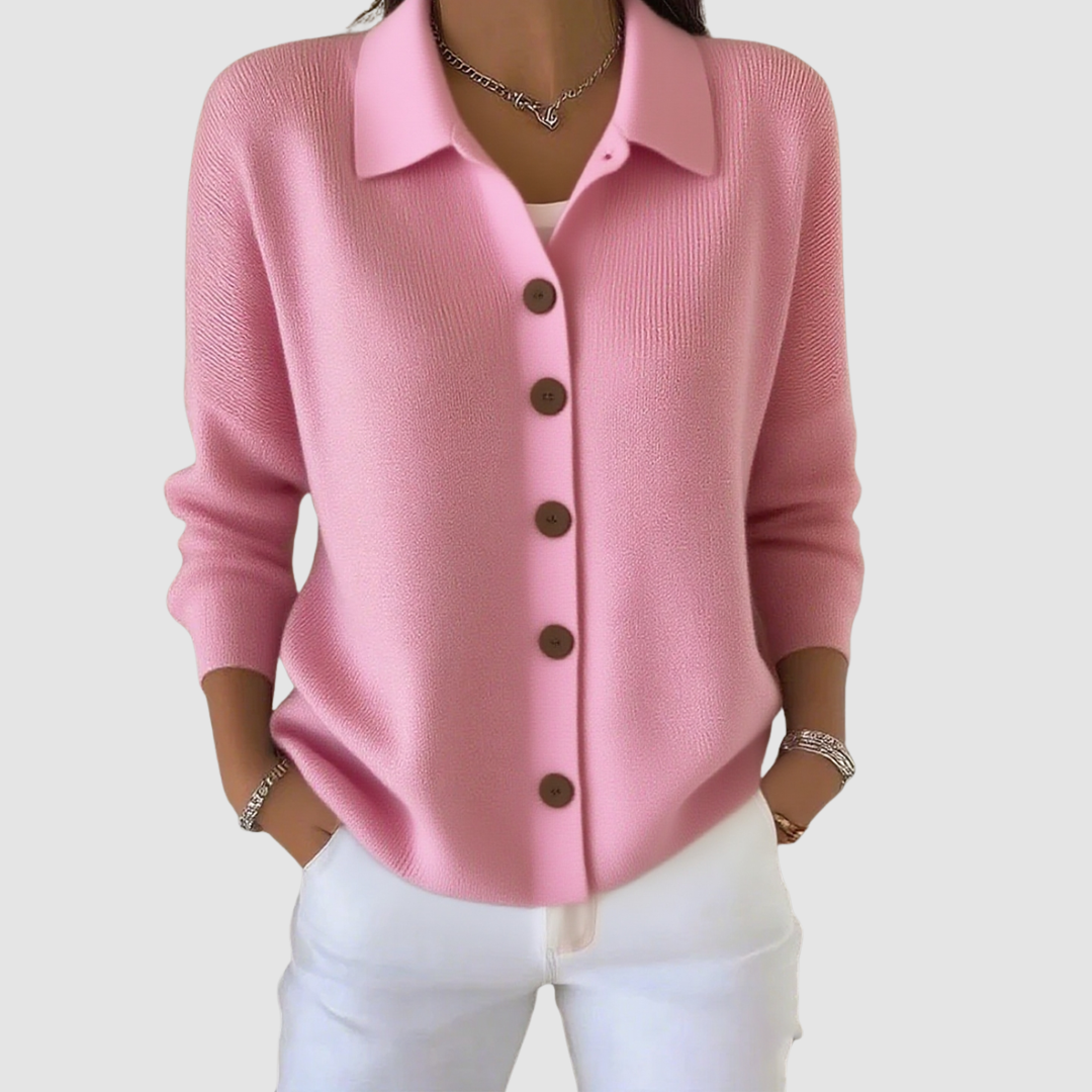 Riah Button-Up Knit Cardigan